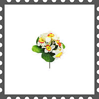 Искусственные цветы Бордюрный букет Нарциссов, 7 голов, 220 мм