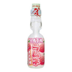 Японська газована вода з кулькою Ramune Litchi 200ml