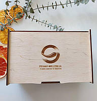 Набір чаю подарунковий у дерев'яній коробці 210г, фото 2