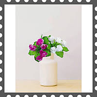 Штучні квіти Бордюрний букет Троянди, 5 голів, мікс, 220 мм