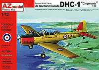 Пластикова модель 1/72 AZ model 7558 канадський легкий літак De Havilland Canada DHC-1 Chipmunk T.30