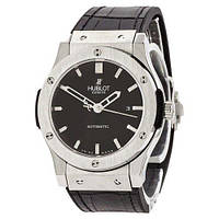 Часы наручные Hubl0t 5826 Classic Fusion Automatic Black-Silver-Black Leather