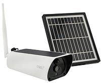 Уличная IP камера видеонаблюдения UKC Y9 2 mp с солнечной панелью