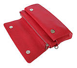 Жіночий Клатч Шкіряний Червоний Karya 0725-46, фото 5