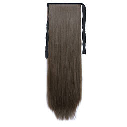 Штучний накладний хвіст на стрічці. Колір #08А Темно-русявий