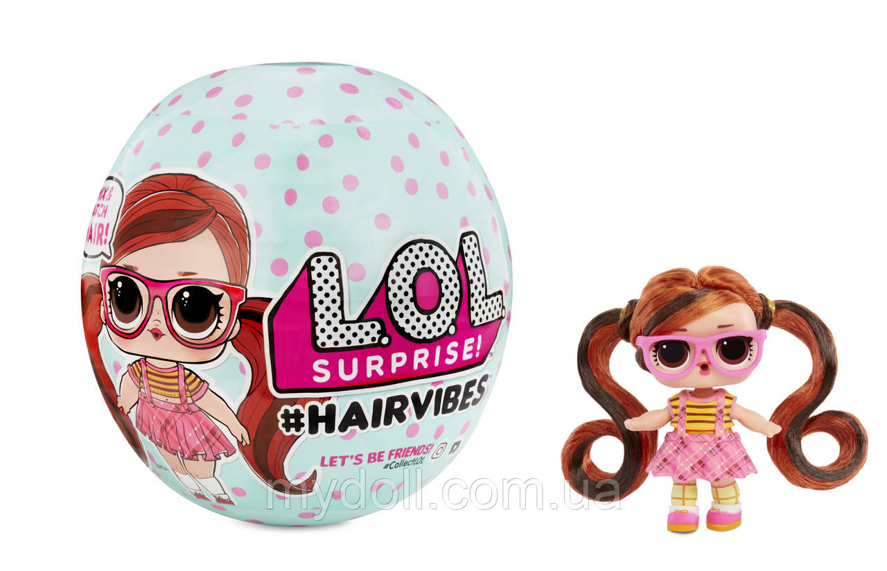 Модні зачіски LOL Surprise S6 W1 Hairvibes 564744-W1 Оригінал Ігровий набір із лялькою зі змінними париками