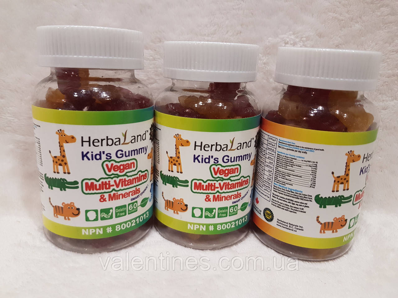 Жувальні вітаміни дитячі Herbaland kid's gummy Єгипетська
