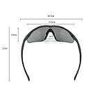 🔥 Тактичні окуляри "5.11 - Aileron Shield" (Чорні) з поляризацією, стрілецькі, балістичні, військові, фото 7