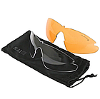 🔥 Тактичні окуляри "5.11 - Aileron Shield" (Чорні) з поляризацією, стрілецькі, балістичні, військові, фото 10