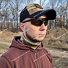 🔥 Тактичні окуляри "5.11 - Aileron Shield" (Чорні) з поляризацією, стрілецькі, балістичні, військові, фото 2
