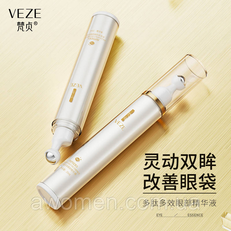 Ролик для шкіри навколо очей Venzen Peptides Multi Effect 25 ml (з дозатором), фото 1