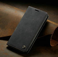 Чохол книжка Caseme з магнітом для Samsung Galaxy A50 A30s чорний гаманець