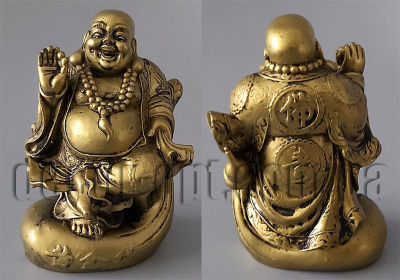 Хотий сидячий 14 см бронза