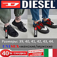 Кроссовки сетка летние мужские, женские - унисекс Diesel (Дизель). Спортивные кеды, слипоны.