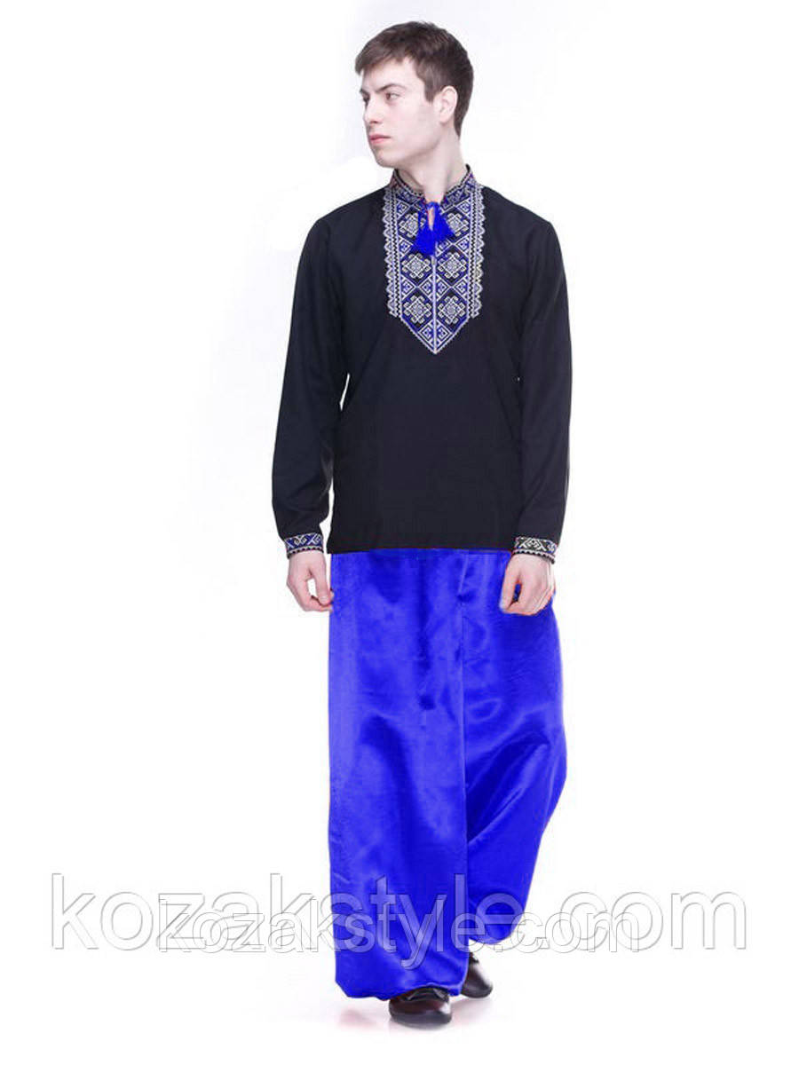 Шаровары казацькие мужские синие - фото 1 - id-p1240841637
