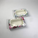 Коробка для пряника, 150*100*30 мм, з вікном, "Роза", фото 6