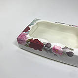 Коробка для пряника, 150*100*30 мм, з вікном, "Роза", фото 5