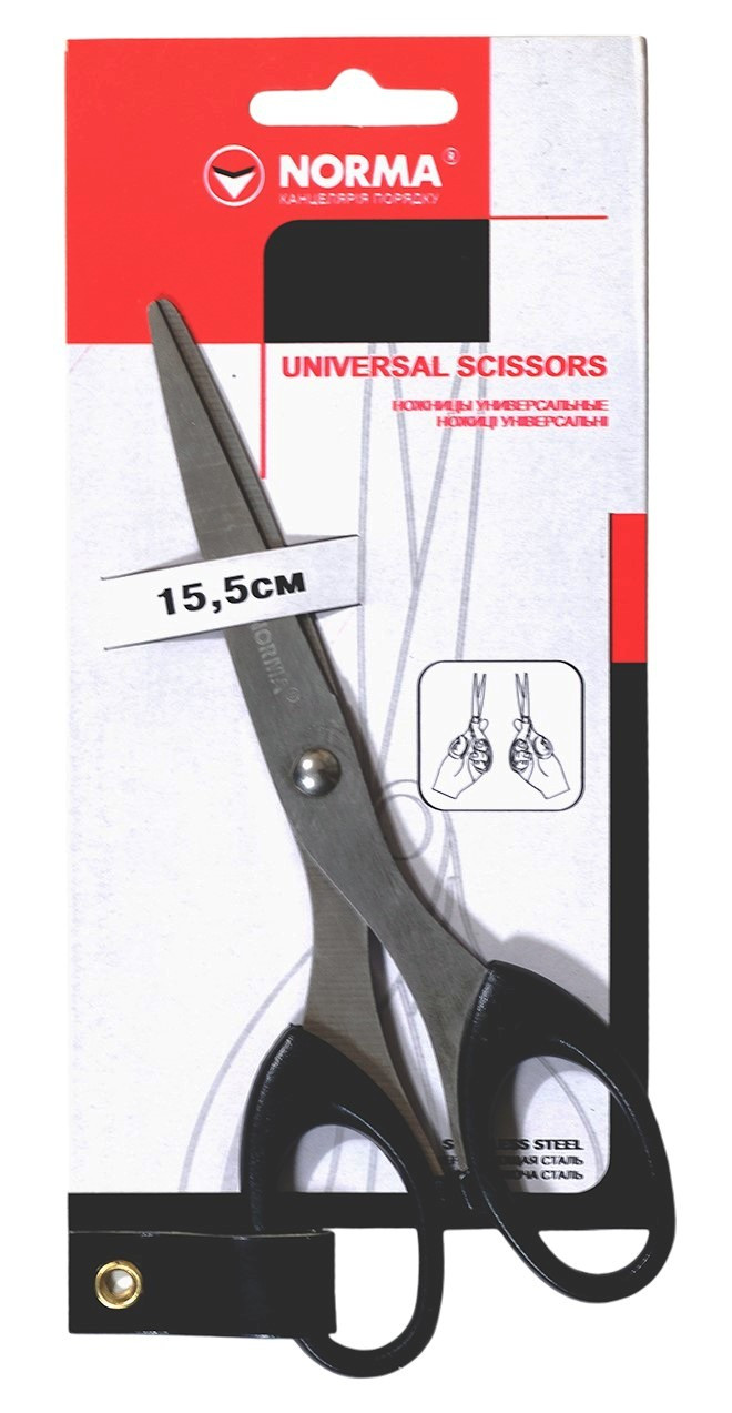 Ножиці 15,5 см NORMA 4236N універсальні (48), фото 1