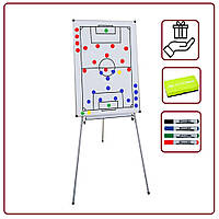 Тактическая доска - флипчарт, для футбола,футзала, магнитно - маркерный.