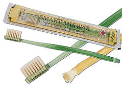 Зубна щітка Mizuha Smart Miswak з конічними щетинками, зелена