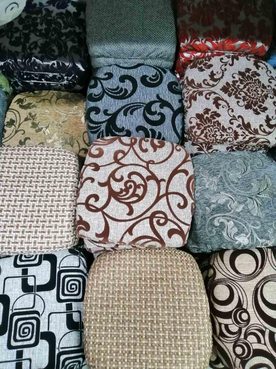 Чохол з паралоном на табурет-стілець для будинку - Квіти