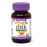 Мультивітаміни c залізом, MAXI ONE With Iron, Bluebonnet Nutrition, 30 вегетаріанських капсул
