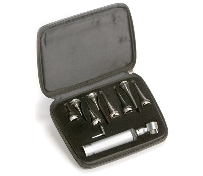 Отоскоп ветеринарний із дистанційною лінзою Gima, змінні вушні насадки, Італія