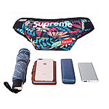 Жіноча бананка, що світиться в темряві, через плече або на пояс Supreme - поясна / нагрудна сумка, фото 2