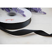 Репс 2,5 см, чорний РУЛОН