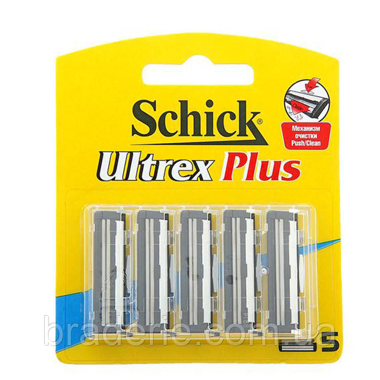 Сменные кассеты для бритья Schick Ultrex Plus 5 шт - фото 1 - id-p47926486