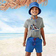 Літній костюм для хлопчика, зріст 110/116, колір сірий/синій