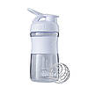 Шейкер спортивний (пляшка) BlenderBottle SportMixer Flip 20oz/590ml White, фото 5