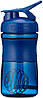 Шейкер спортивний (пляшка) BlenderBottle SportMixer Flip 20oz/590ml Navy, фото 4