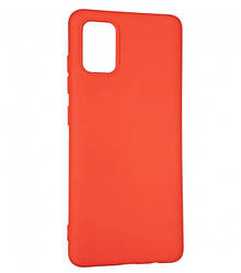 Чохол Silicone Case без логотипу для Samsung A51 / A515 Червоний