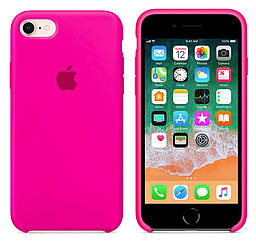Чохол накладка xCase для iPhone SE Silicone Case Full barbie pink