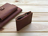 Шкіряний чоловічий гаманець VISTA_M коричневый (коньячный), фото 3