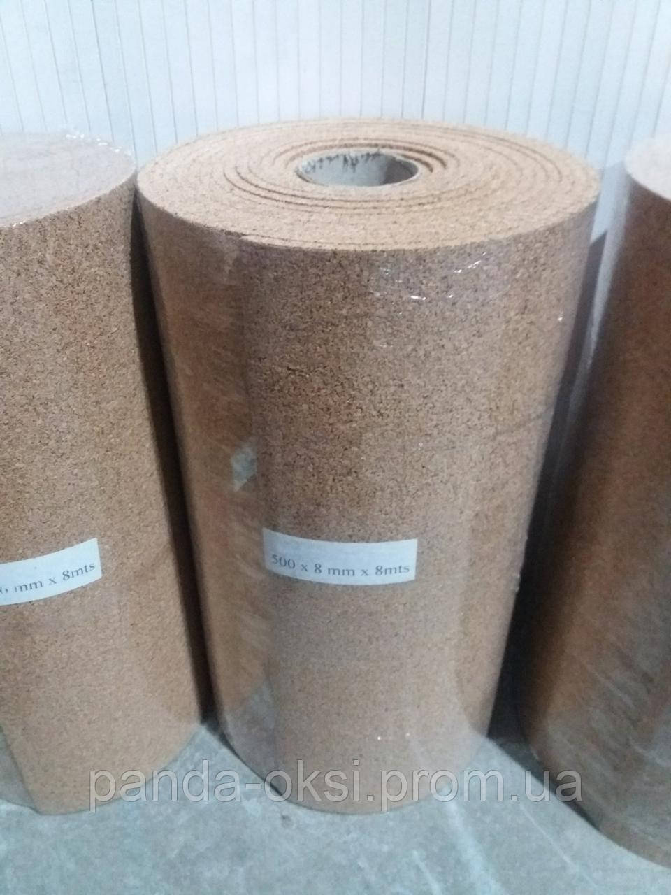 Коркова підкладка 8 мм, 0,5х8м, ТМ Bazalux Eco Mini Roll / Коркова підкладка рулону - фото 1 - id-p1390716596