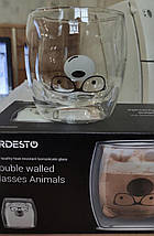 Набір склянок ARDESTO з подвійними стінками 2 шт 250 мл Animals (AR2625GAS), фото 3