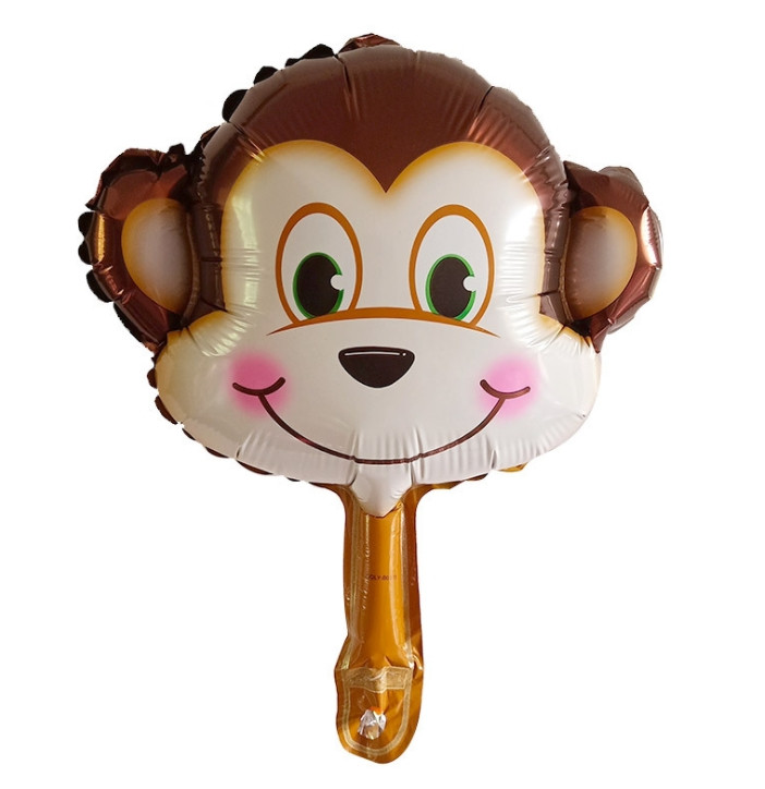 Фольгована міні-куля "Мавпочка" 42х40 см (Китай)