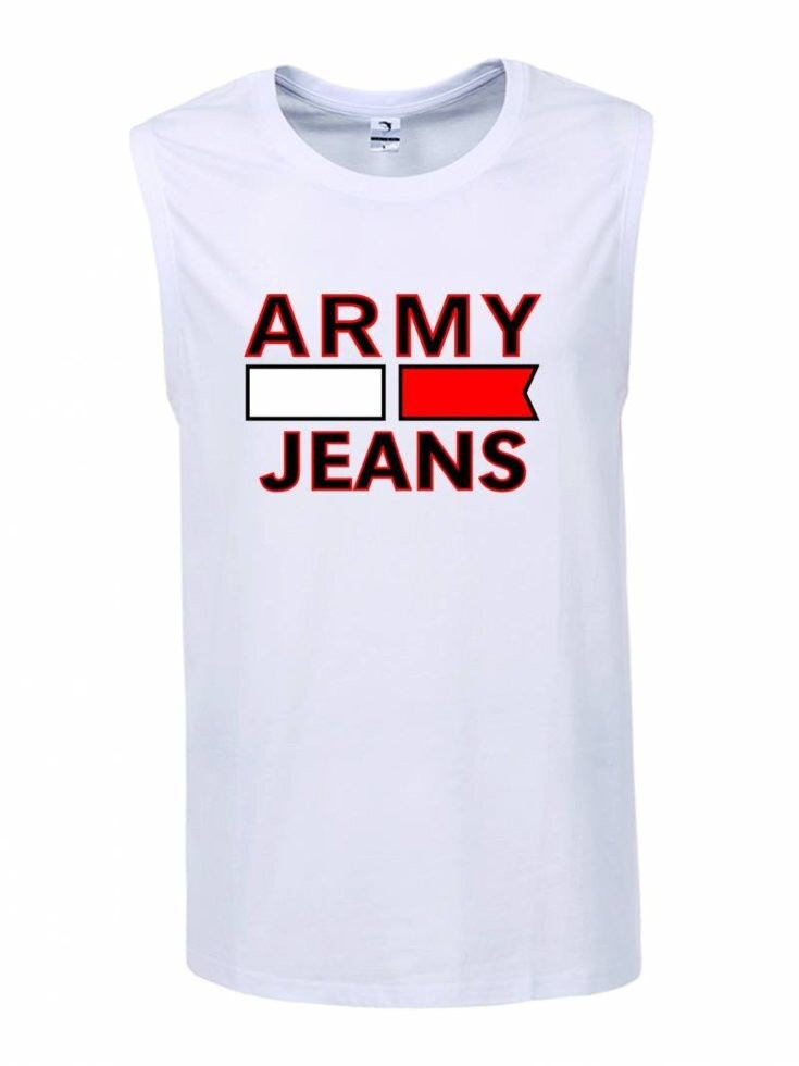 Чоловіча однотонна літня майка ARMY JEANS