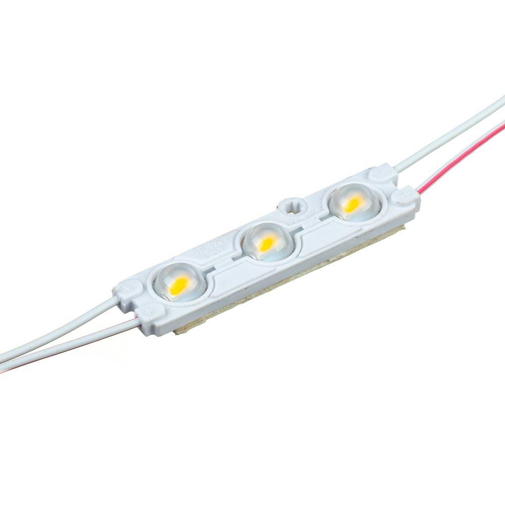 Модуль світлодіодний білий теплий 12 в smd5730 3LED 1.5 Вт герметичний (кластер)