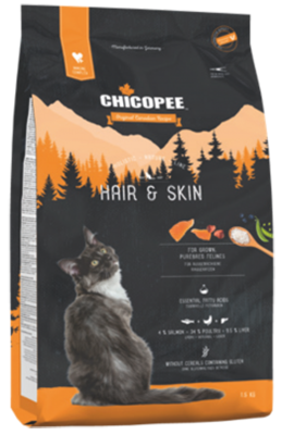 Сухий корм Chicopee (Чікопі) HNL Cat Hair & Skin 8 кг холістік для дорослих кішок здоров'я шкіри і шерсті