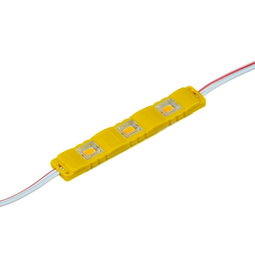 Модуль світлодіодний жовтий 12 В smd5730 3LED 1.5Вт герметичний