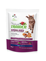 Сухой корм Trainer Natural Adult Sterilised with Salmon для стерилизованных кошек от 1 года 0.3 кг.