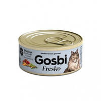 Gosbi Sterilized Beef, chicken & greens 70 г влажный корм для стерилизованных кошек