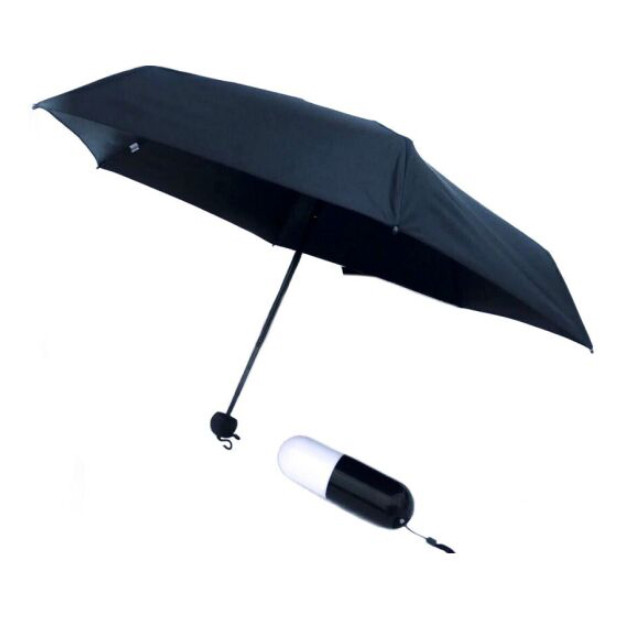 Парасолька капсула Umbrella 6752, чорний