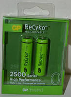 Аккумуляторы АА GP Recyko НR-6 2500mAh Ni-MH блистер 1х2шт /2/20шт.