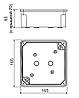 Коробка розподільна без вводів 165х165х70мм, 8119, ip54, Копос, фото 2