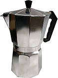 Гейзерна кавоварка на 6 чашок 300 мл з алюмінію Edenberg EB-3782 Кавоварка на газову плиту, фото 8