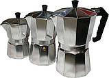 Гейзерна кавоварка на 6 чашок 300 мл з алюмінію Edenberg EB-3782 Кавоварка на газову плиту, фото 10
